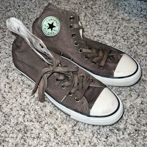 Converse high top sneakers green